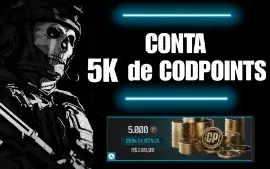Conta com 5k de CodPoints para (Warzone,mw3 etc.)