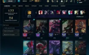 Diamante 4 com 55 Champs e 33 Skins
