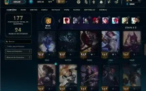 Diamante 4 com 55 Champs e 33 Skins