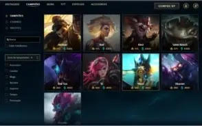 Vendo conta de lol com muitas skins
