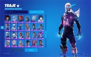 ACC FORTNITE 135 SKINS - GALAXY, MINTY, SALVE O MUNDO