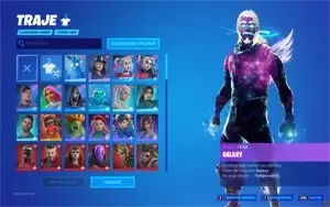ACC FORTNITE 135 SKINS - GALAXY, MINTY, SALVE O MUNDO