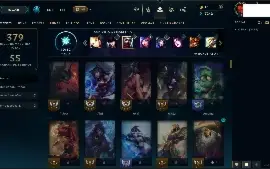 Conta lol platina 4, 110 campeões, 51 skins