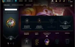 Conta prata 3 com 7 skins e 38 champs
