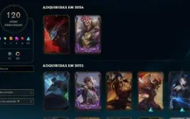 Conta antiga MMR Mestre - Já Foi Challenger - 120 Skins