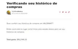 CONTA VALORANT PLATINA 2 E LOL COM VÁRIAS SKINS!!