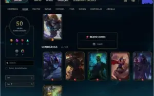 Conta LOL Diamante IV // Todos Os Dados // 50 skins !!