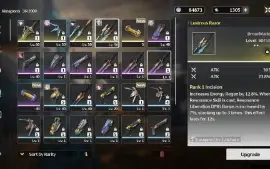 Conta Com Jiyan + Verdant Summit e outros t5 e armas t5