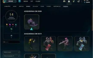 Conta LOL Gold 4 Todos os Campeões