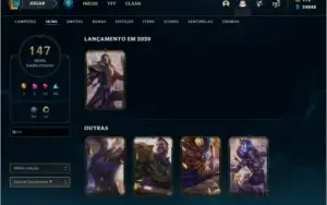 Conta LOL Gold 4 Todos os Campeões