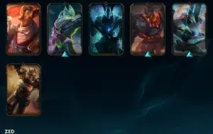 Conta lol unranked todos os campeões (menos mel) 200 skins