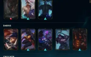 Conta lol unranked todos os campeões (menos mel) 200 skins