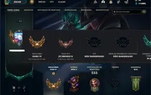 Conta ouro 4 com TODOS os champs e 153 Skins