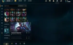 Conta ouro 4 com TODOS os champs e 153 Skins