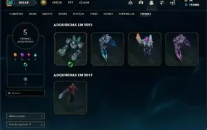 Conta ouro 4 com TODOS os champs e 153 Skins