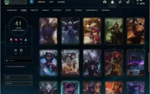 Conta DIAMANTE 4 com RYZE TRIUNFANTE, 41 skins e 72 champs