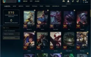 Conta DIAMANTE 4 com RYZE TRIUNFANTE, 41 skins e 72 champs