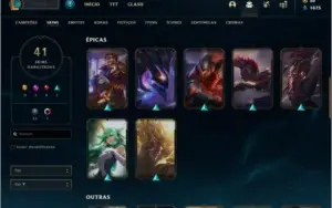 Conta DIAMANTE 4 com RYZE TRIUNFANTE, 41 skins e 72 champs