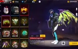 Conta Free Fire Mestre Gemada Calça Angelical Itens Raros +
