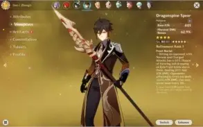 Genshin Impact Keqing, Diluc, Venti e Zhongli !