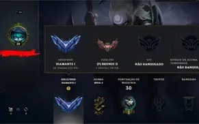 Conta diamante 1 63% winrate, Prestígio da lux
