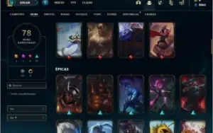Conta prata 1 com 145 champs e 78 skins ( 1,1kk de Lee sen )