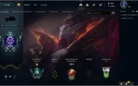 Conta lol ex mestre aprox 120 champs e 90 skins