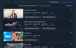 Conta Steam com 1000 reais gastos com muitos jogos caros