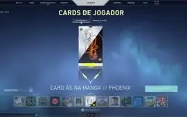 conta com mais de R$ 1500 em skins e cards, 2 pacotes compra