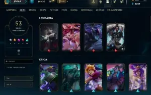 Conta De League Of Leagends/Full Acesso/53 Skins/Level 196 /