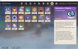Genshin Impact AR57 - 10 personagens 5*, 3 armas 5*