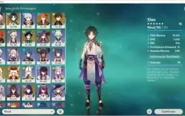 Genshin Impact AR57 - 10 personagens 5*, 3 armas 5*