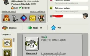 CONTA HABBO 2012, 3 PÁGINAS DE EMBLEMAS, 1622 CRÉDITOS...