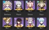 AR 44 AYATO + VENTI + KOKOMI + ESPINHA CELESTIAL