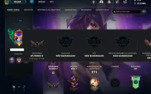 Conta Ferro 1 com 100 Champs e 172 Skins + 3 Prestigios
