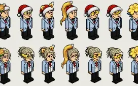 Pack de Acessórios Dourados V.3 - Habbo Hotel