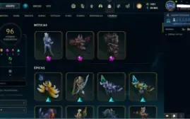 Conta Lol Platina 4, 361 Skins, All Champs