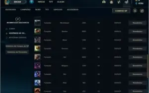 Conta prata 3 barata com 21 champs e 1 skin