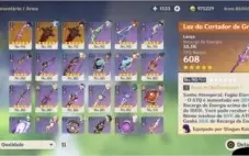 Genshin impact AR56 35 PERSONAGENS DOS 41 disponíveis