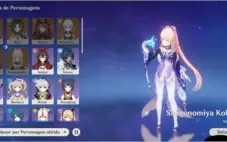 Genshin impact AR56 35 PERSONAGENS DOS 41 disponíveis