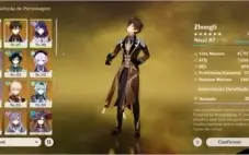 Genshin impact AR56 35 PERSONAGENS DOS 41 disponíveis