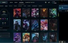 Vendo conta GOLD 1 lol com todos champs e 96 SKINS