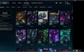 Vendo conta GOLD 1 lol com todos champs e 96 SKINS