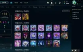 CONTA LOL sem elo ex gold lvl 86