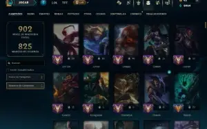 Platina 2 com TODOS os Champs e 264 Skins ( JG / ADC / SUP )