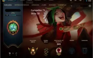 Conta LOL Ouro 4