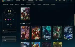 Conta LOL Ouro 4