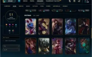Conta De Lol Diamante 4 C/51 Skin De Qualidade