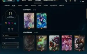 Conta De Lol Diamante 4 C/51 Skin De Qualidade