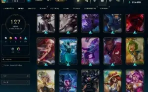 Conta Lol Lv 351, 127 SKINS